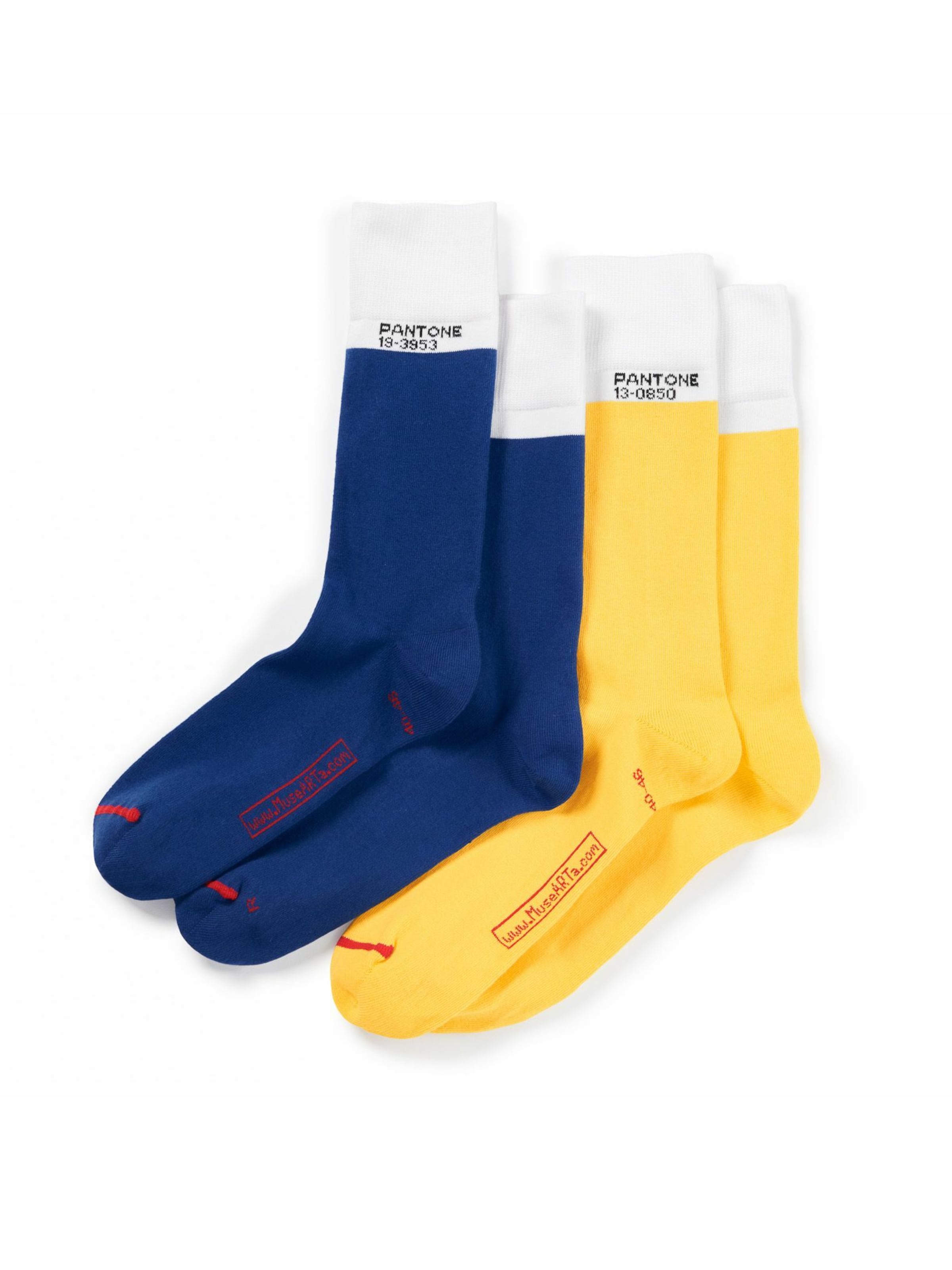 Pantone made by MuseARTa Socken Colours in Navy, Gelb 