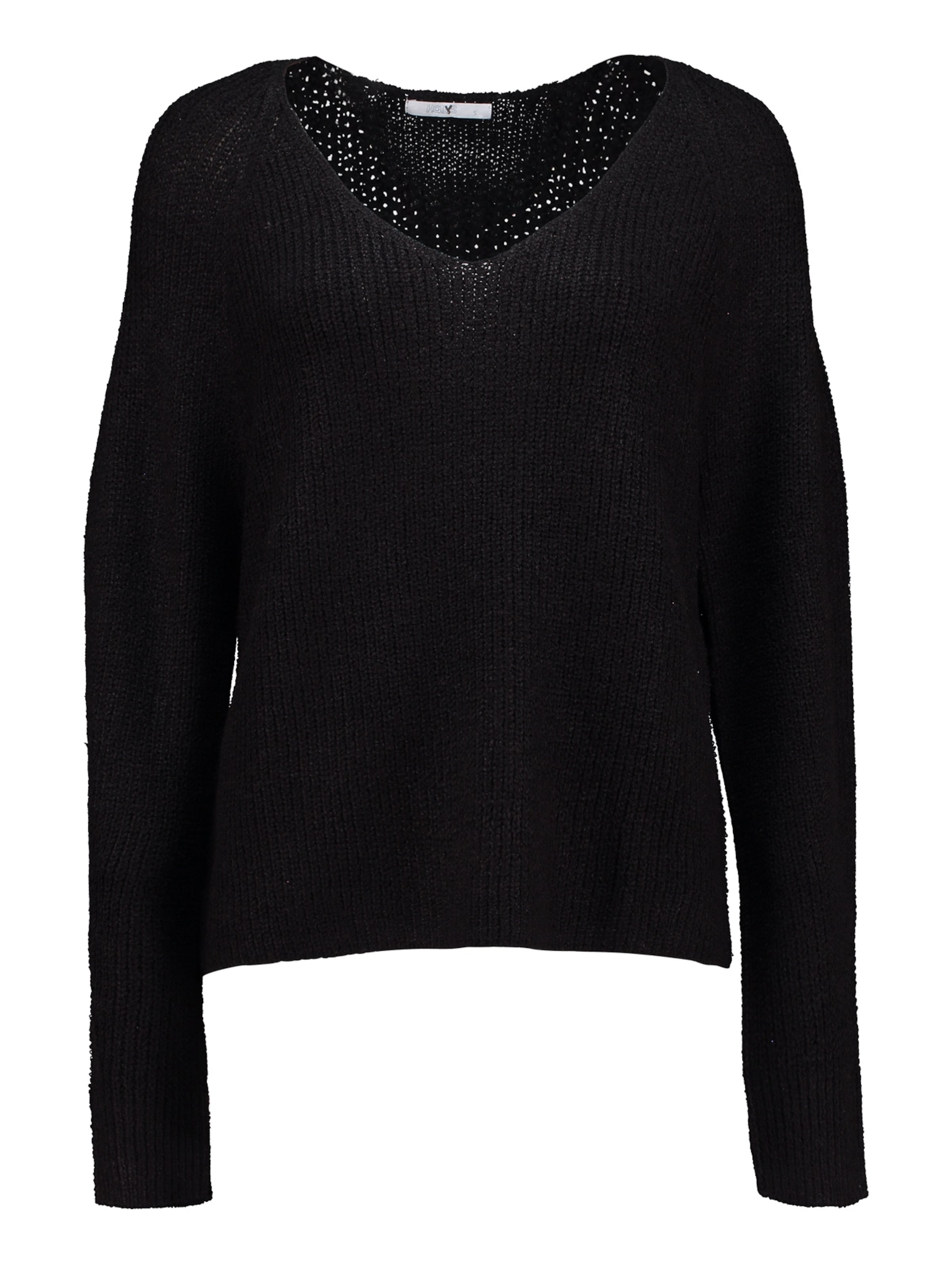 Hailys - Jersey 'El44la' en negro: frente