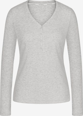 TRIUMPH Longsleeve ' Red Label Mix & Match ' in Grau: Vorderseite