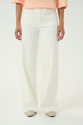 Kaffe regular Jeans 'Jeans 'Karla' i hvid: forside