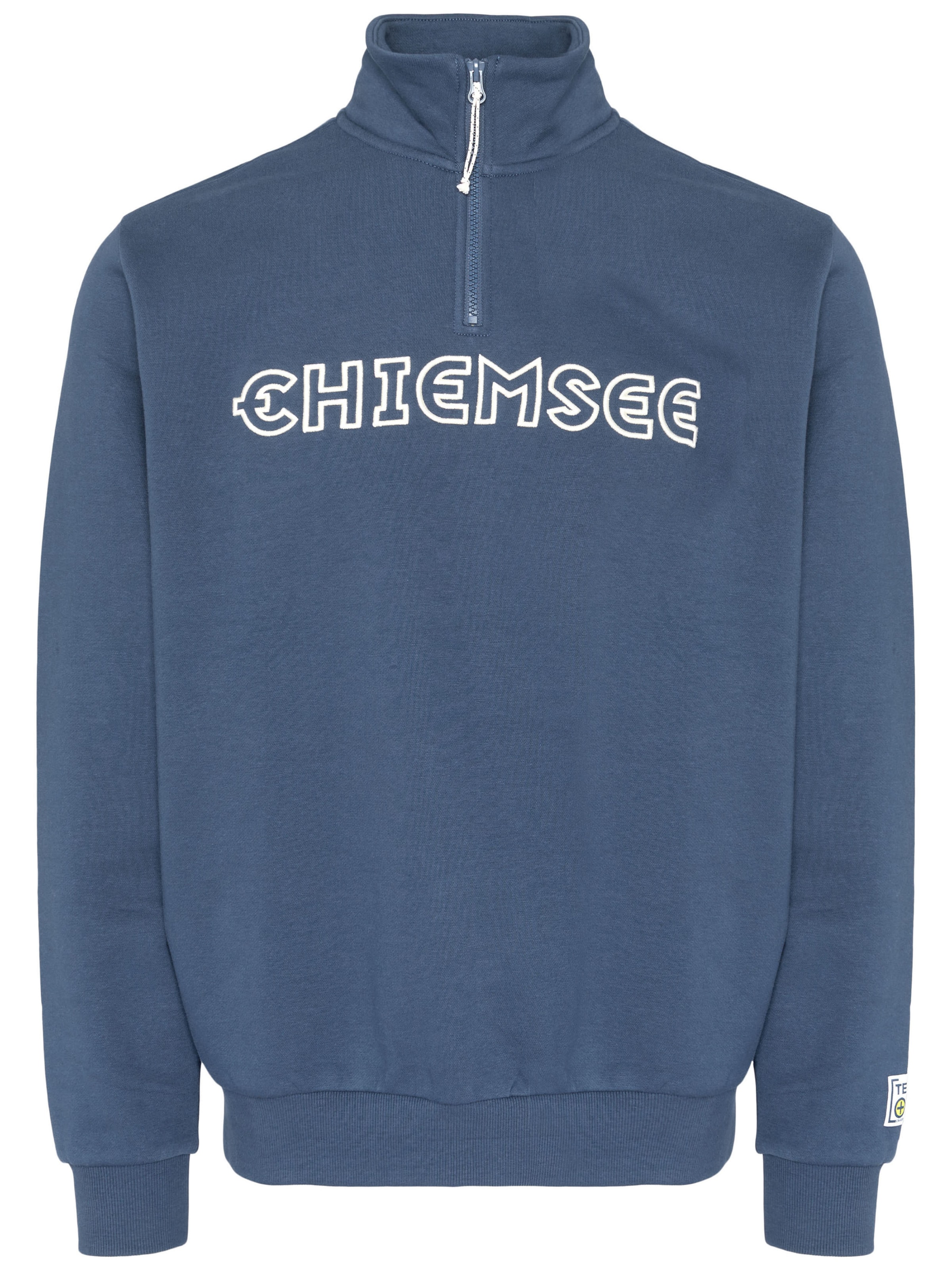 CHIEMSEE Sweatshirt ' mit hochwertigem 3D Stick ' in Blau: Vorderseite