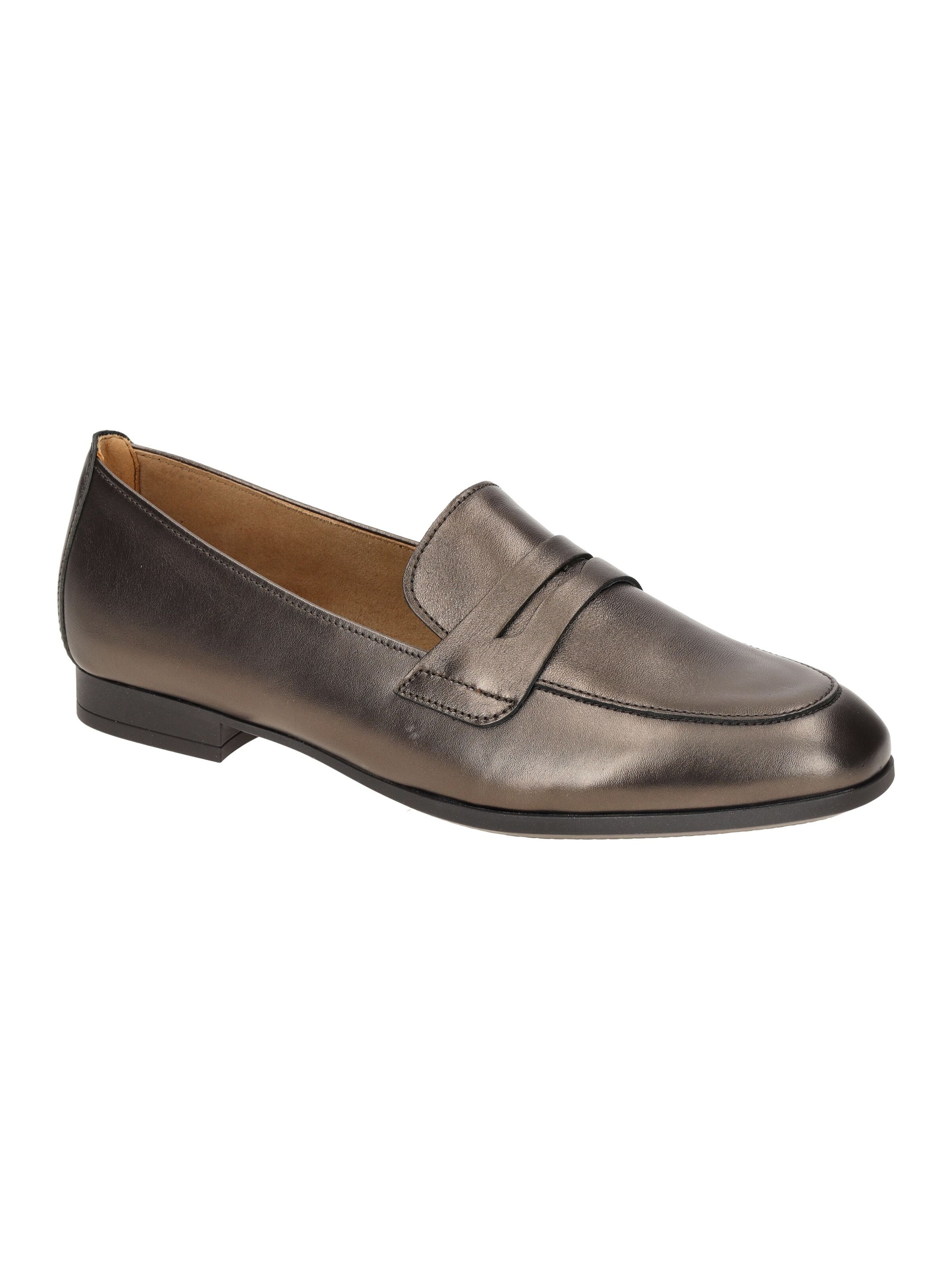 GABOR Slippers 'Gabor Schuhe Slipper braun bronce metallic Loafer 55.270.64' in Brown: front