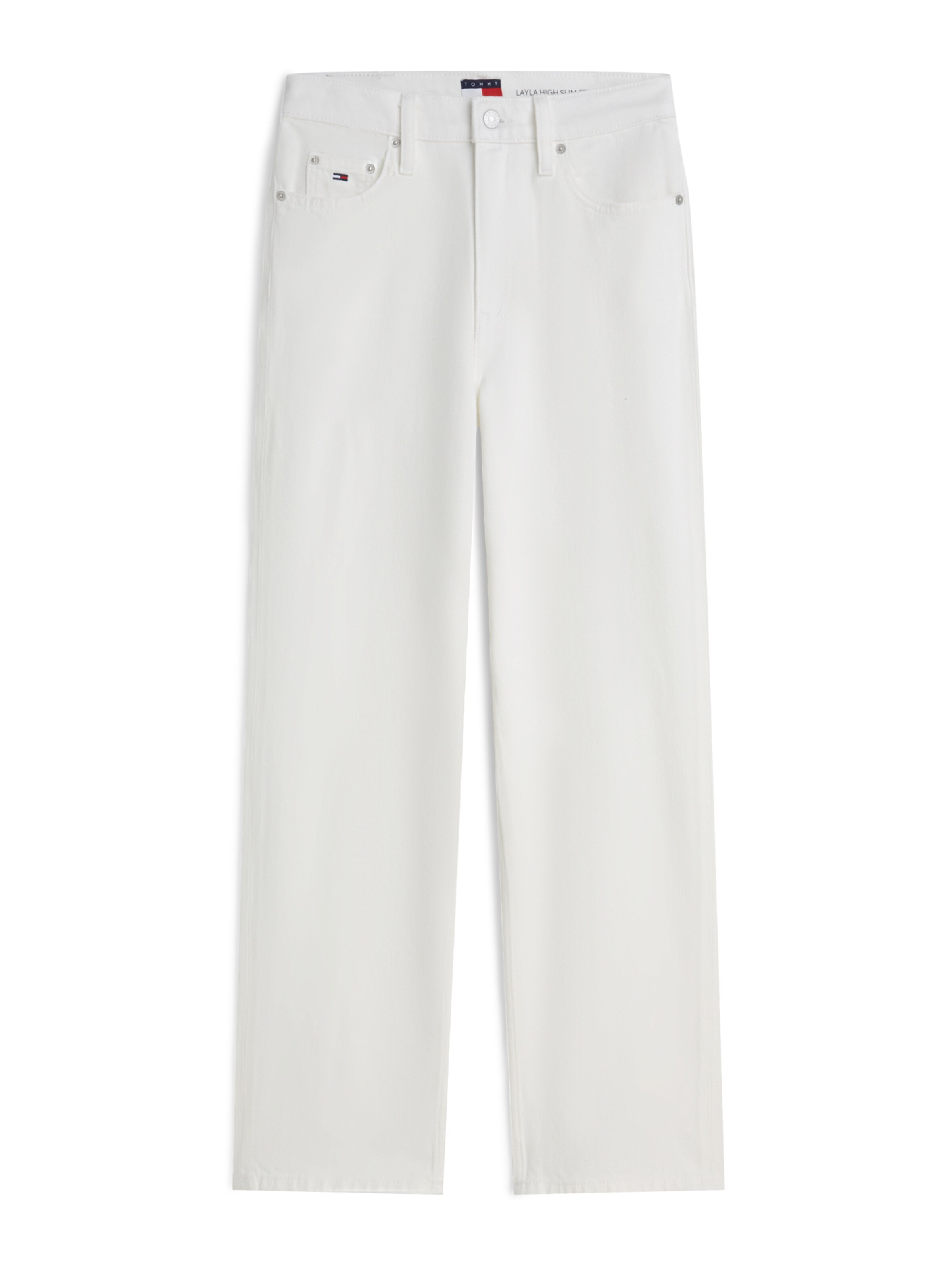 Tommy Jeans Farkut 'LAYLA' värissä valkoinen: etupuoli