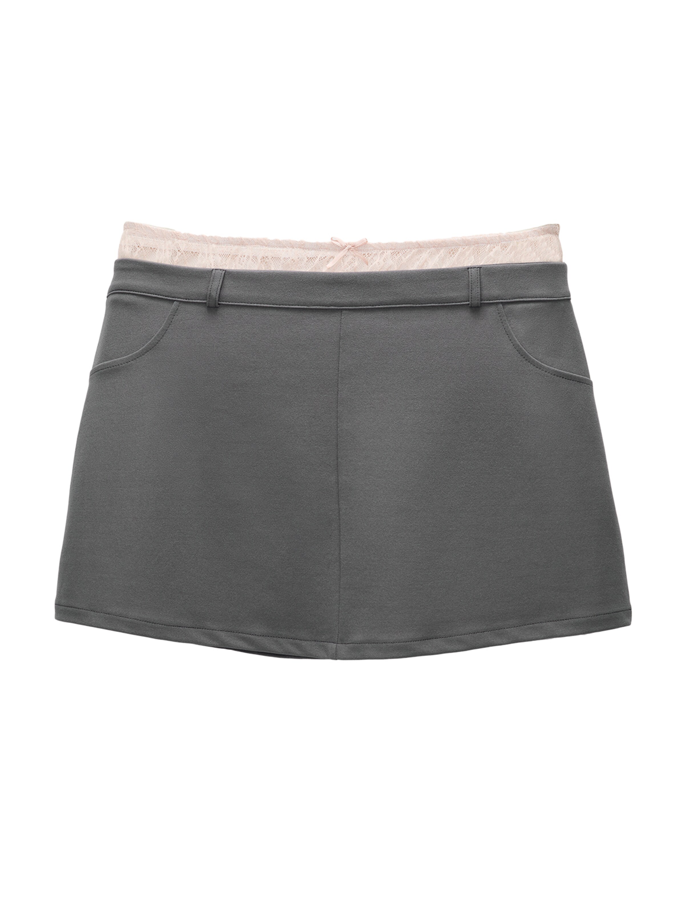 Pull&Bear Sukňa - Sivá: predná strana