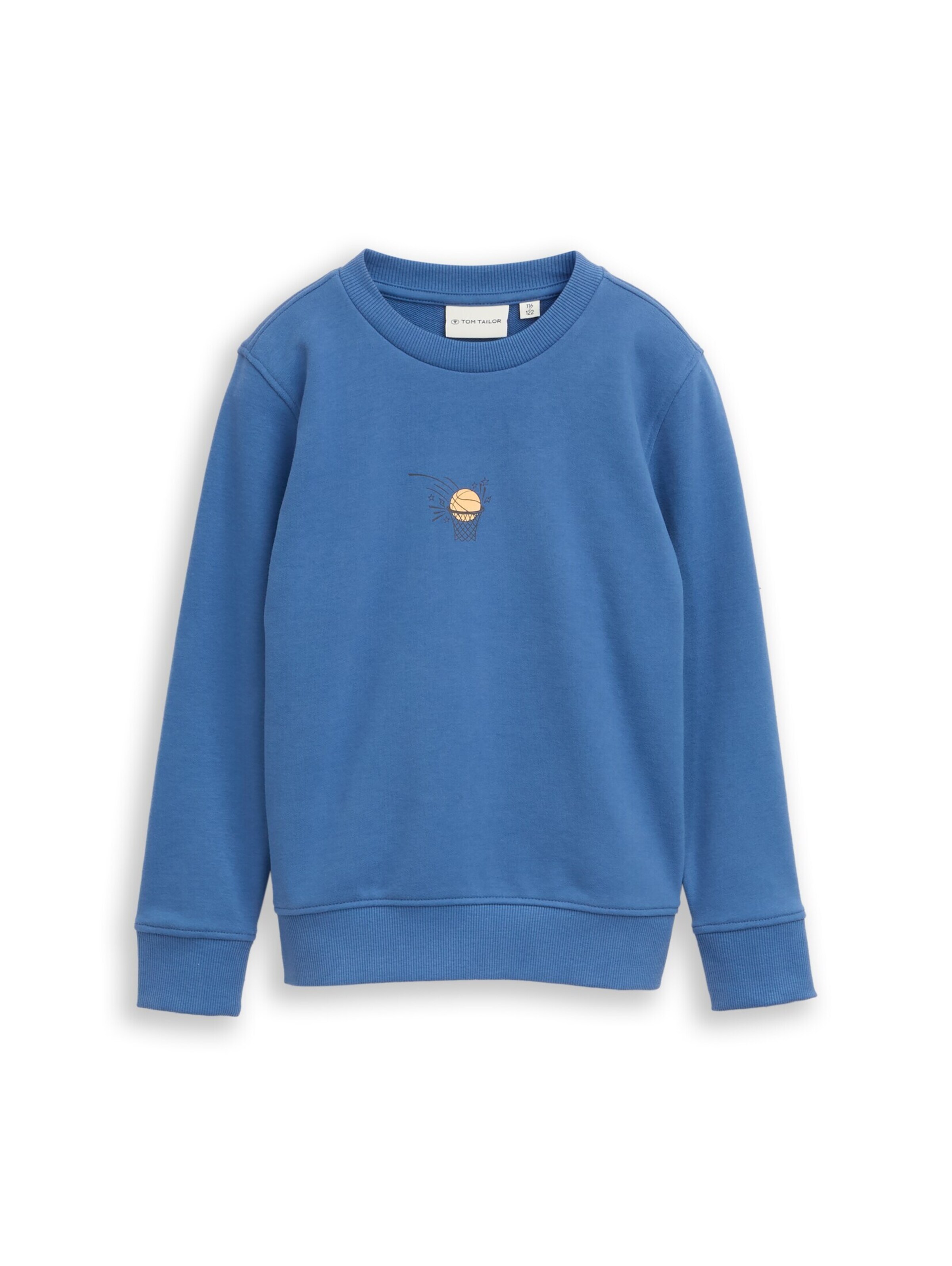 TOM TAILOR Sweatshirt 'Glow-In-The-Dark' in Blau: Vorderseite