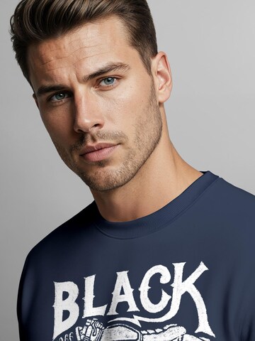 Neverless Sweatshirt 'Black Cycles' in Blue