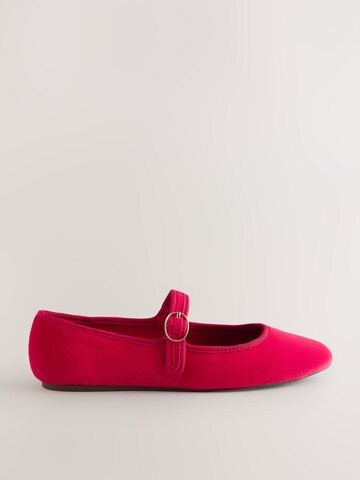 Next Ballet Flats with Strap in Red