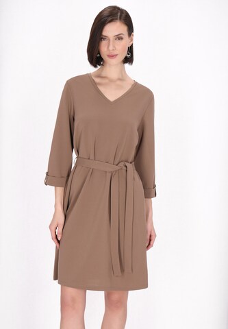 usha BLACK LABEL Платье 'Classic Look' в Бежевый: спереди