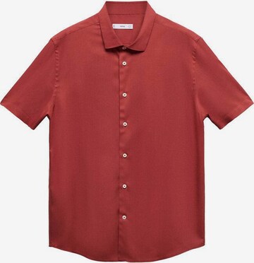 MANGO MAN Regular fit Button Up Shirt in Red: front