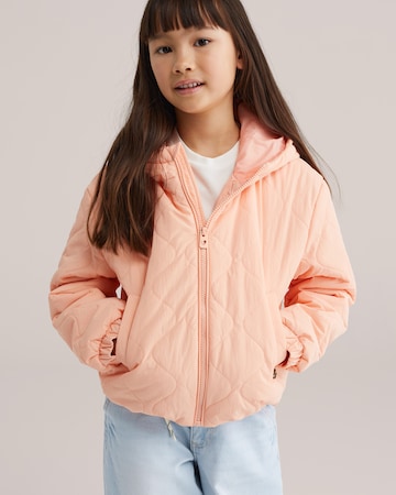 WE Fashion Kurtka przejściowa w kolorze pomarańczowy: przód