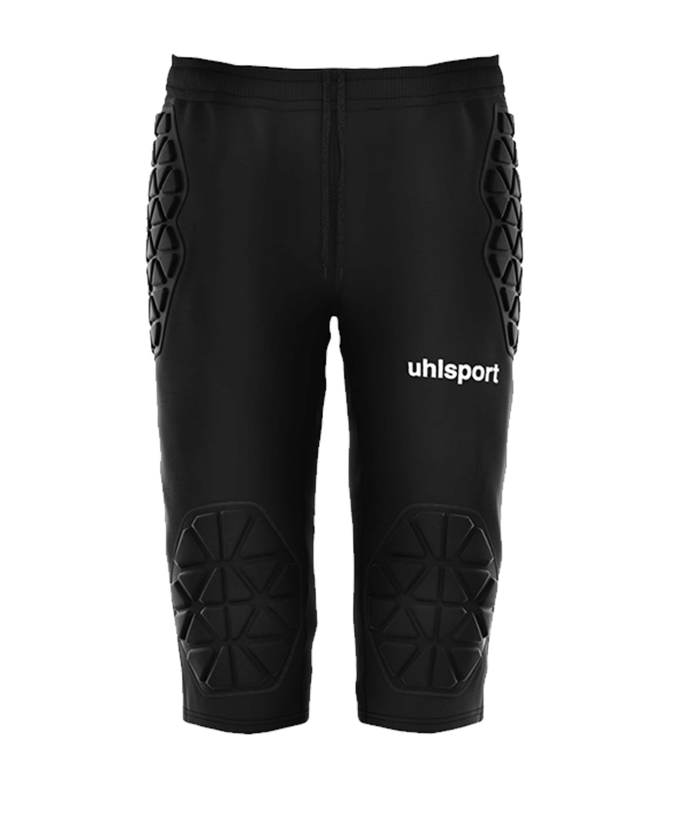 UHLSPORT Slimfit Hose in Schwarz: Vorderseite