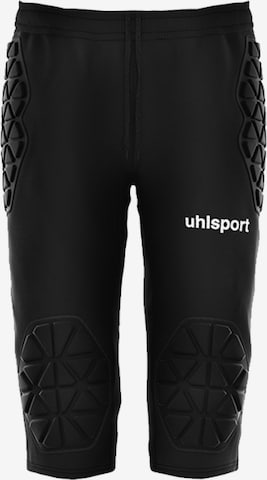 UHLSPORT Slim fit Workout Pants in Black: front