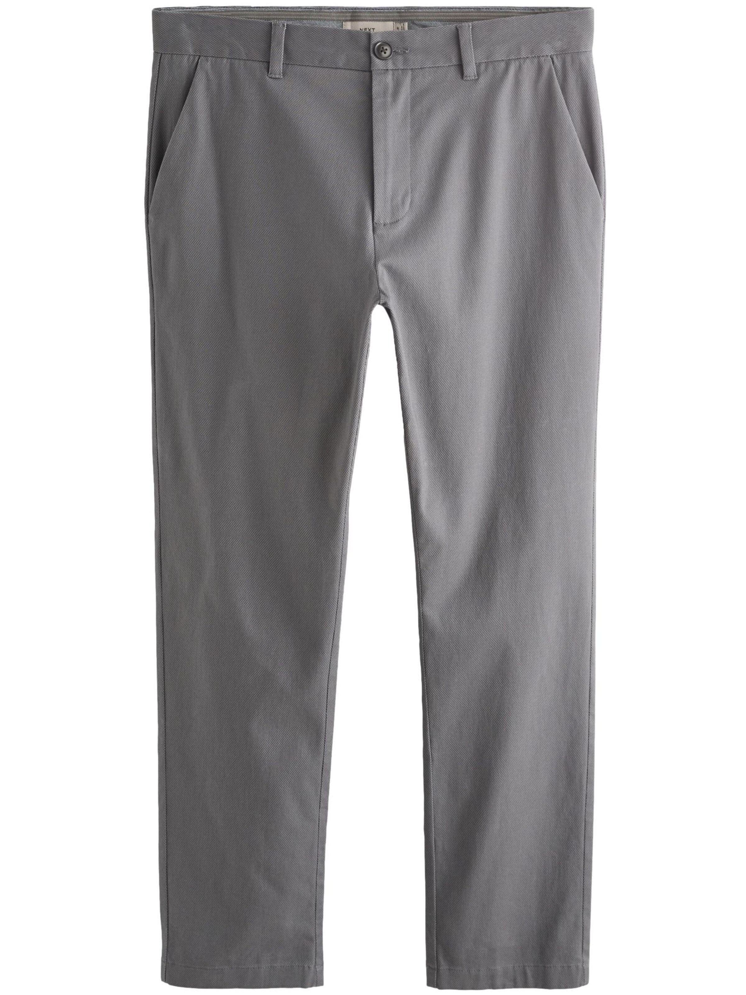 Next Chino trousers in Grey: front