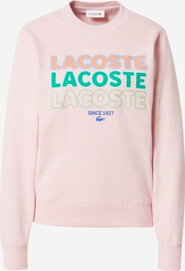LACOSTE Sweatshirt in hellblau / hellgrün / koralle / rosa, Produktansicht