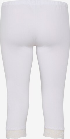 Cream Skinny Leggings 'Mathilda' in Weiß