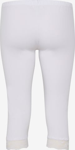 Cream Skinny Leggings 'Mathilda' i hvid