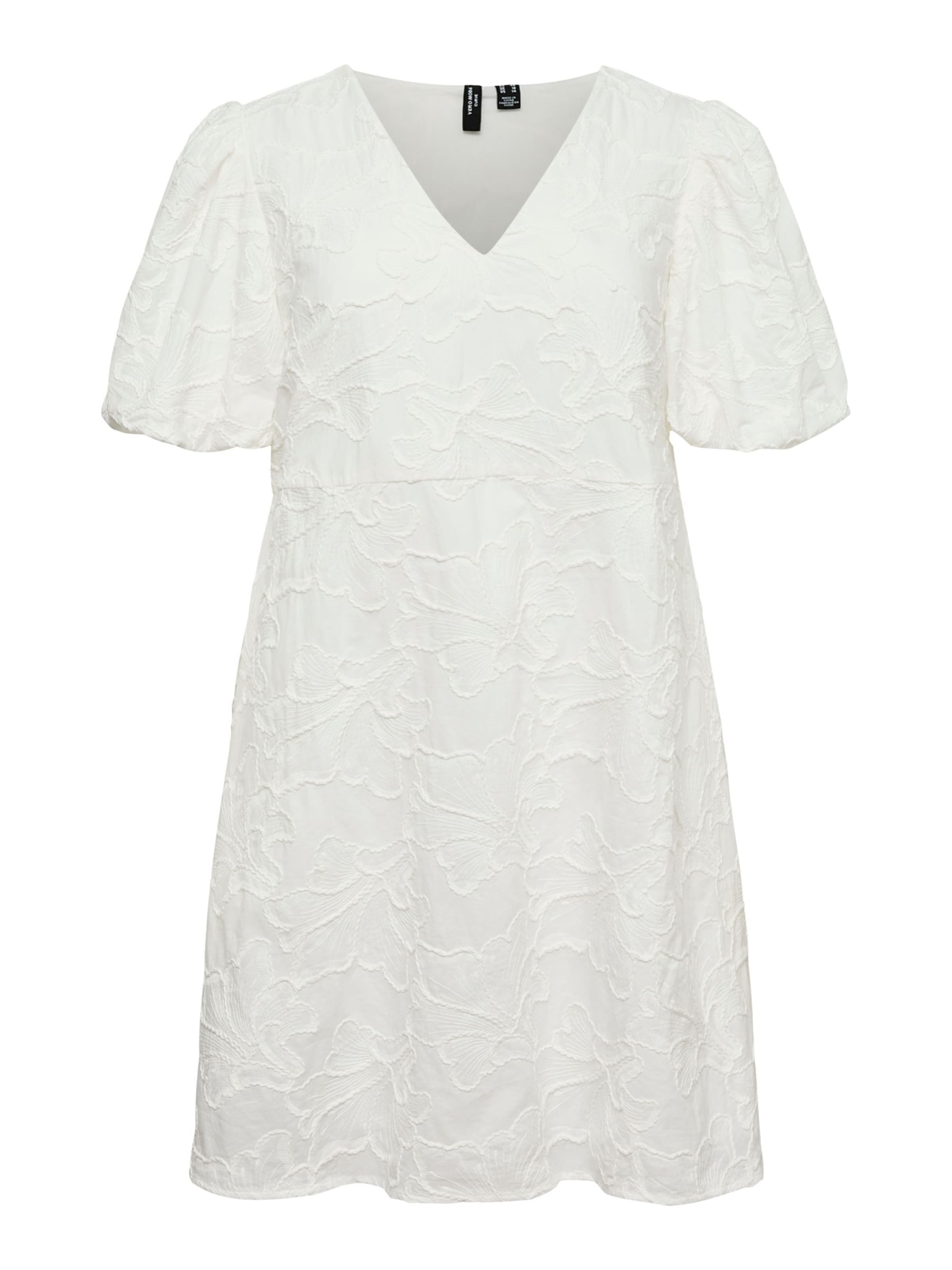 Vero Moda Curve Zomerjurk 'VMCAnn' in Wit: voorkant