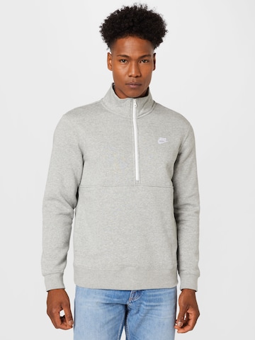 Nike Sportswear Sweatshirt in Grijs: voorkant