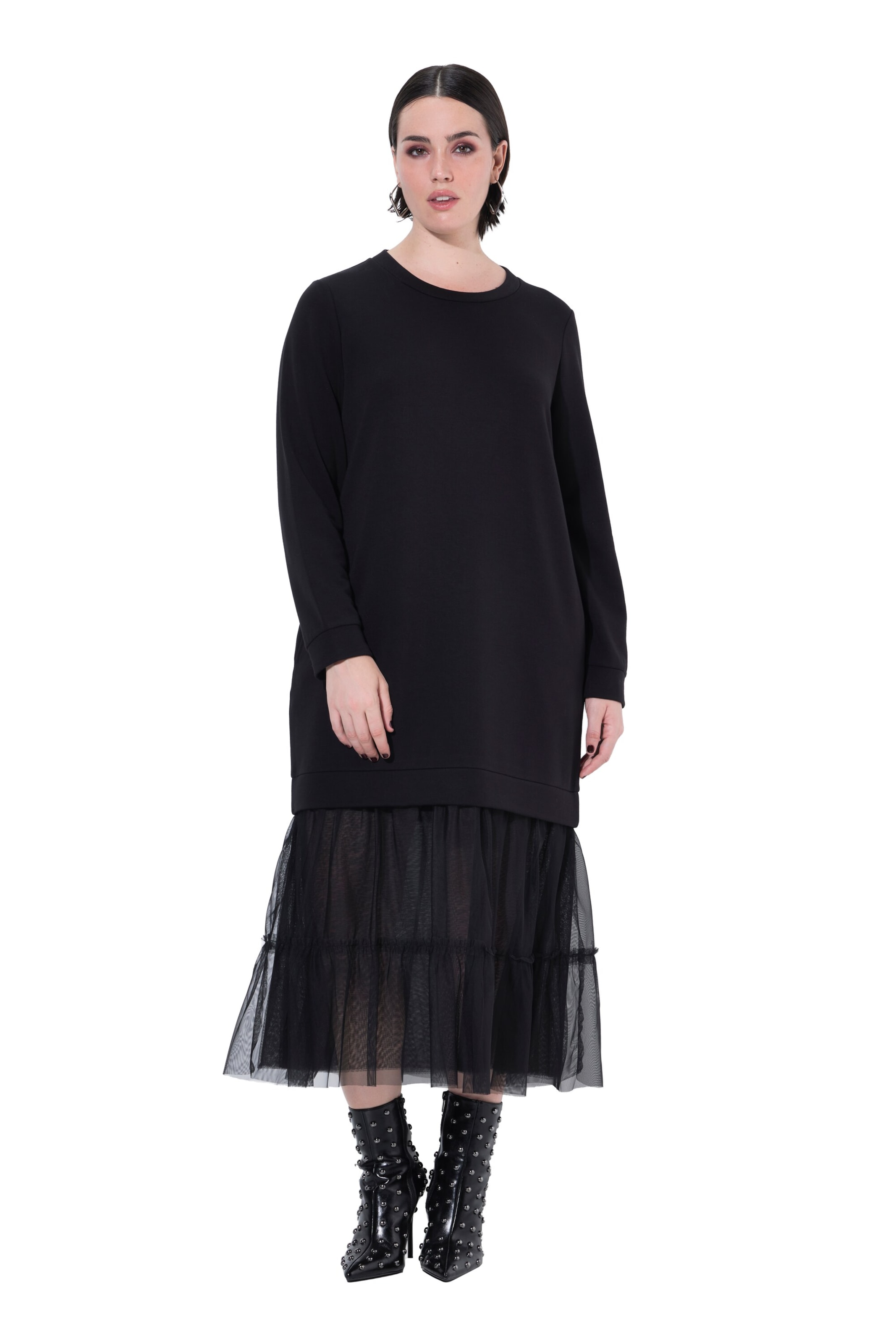 Ulla Popken Платье в Черный: спереди