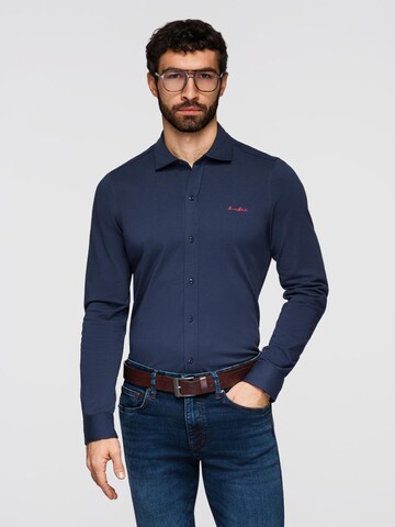 Ombre Regular fit Zakelijk overhemd in Blauw: voorkant