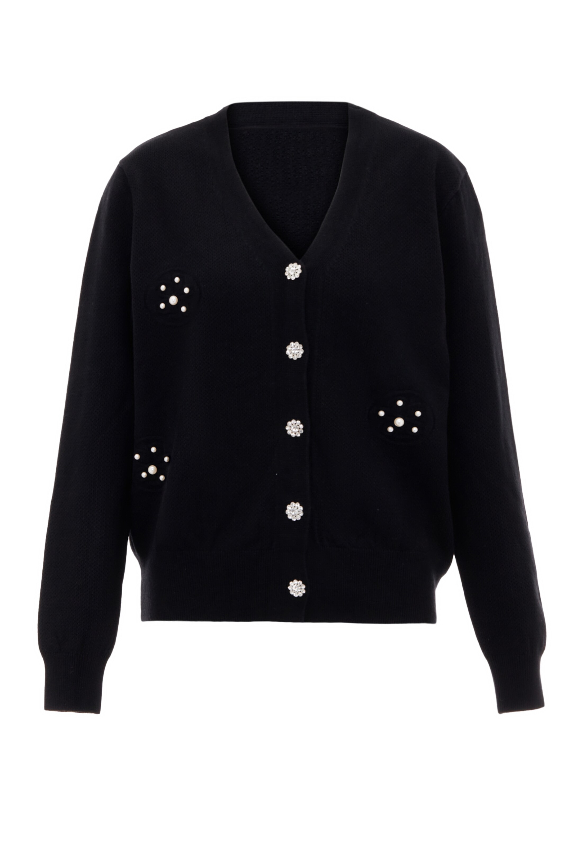 nascita - Casaco de malha em preto: frente