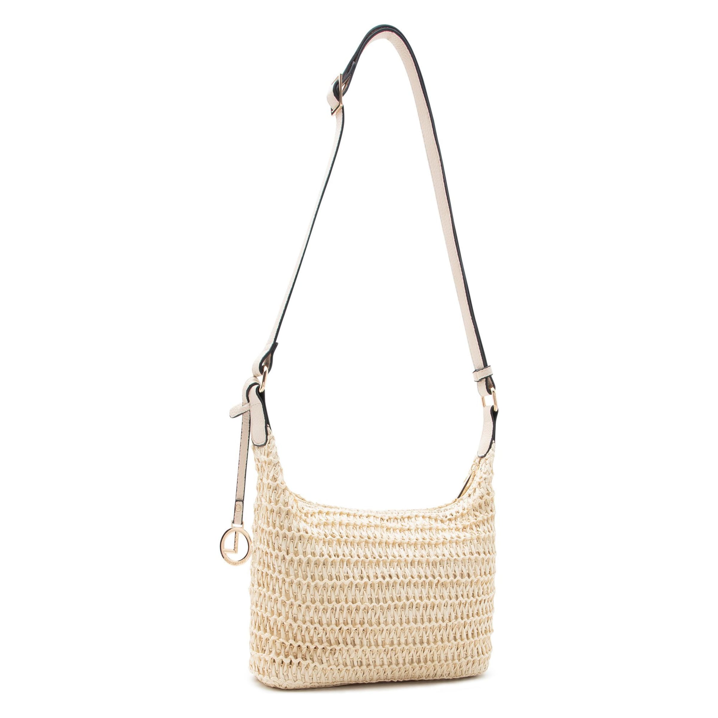 Borsa a tracolla 'Ramina' di L.CREDI in beige