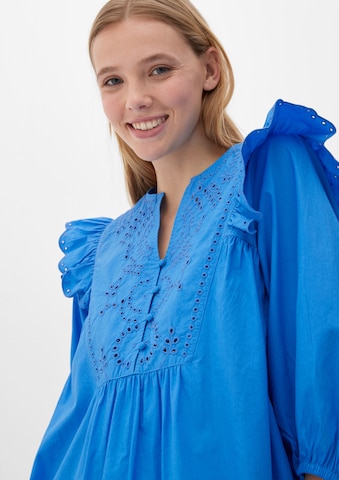 Robe-chemise QS en bleu