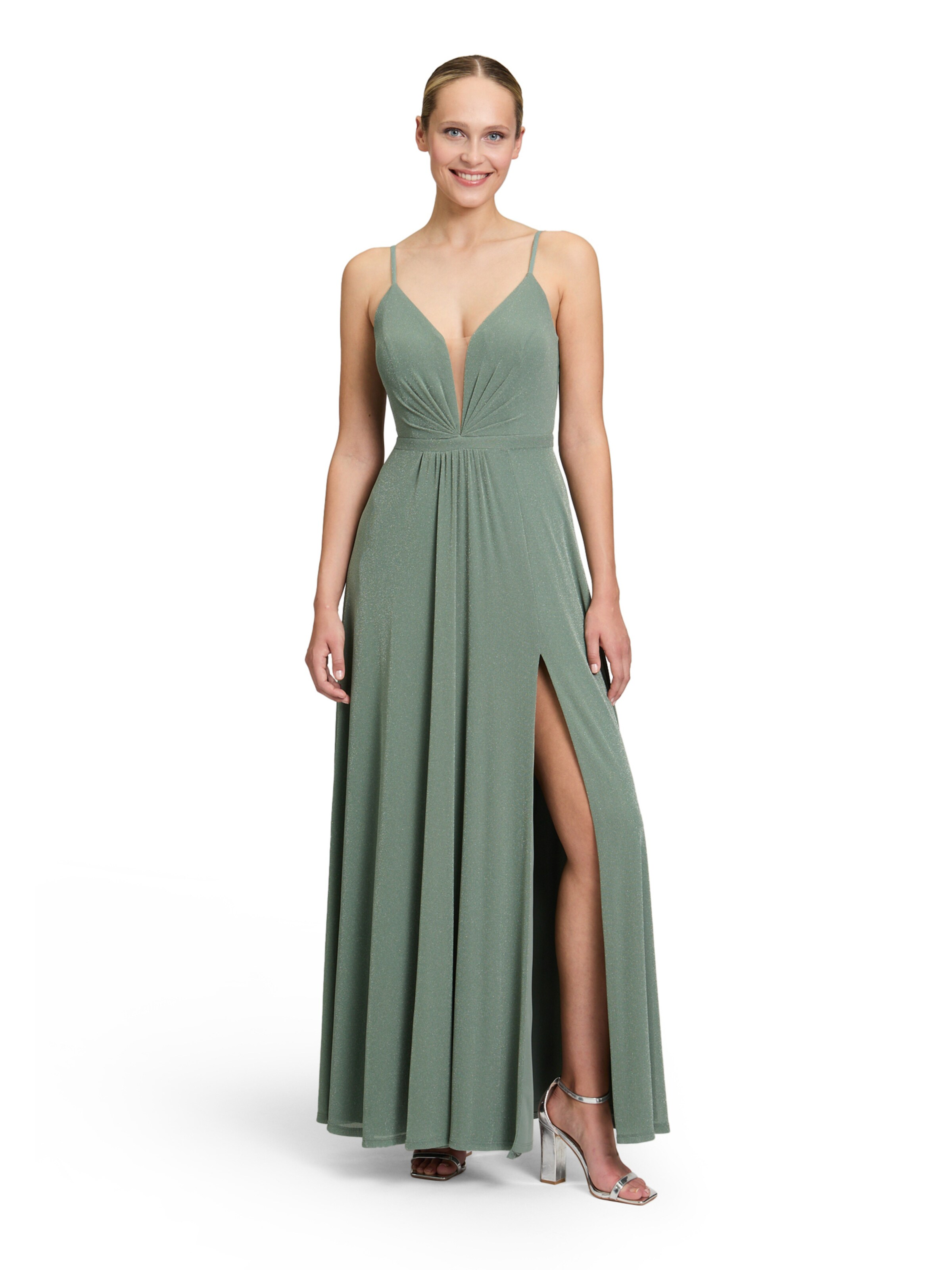 Vera Mont Večerna obleka | zelena barva: sprednja stran