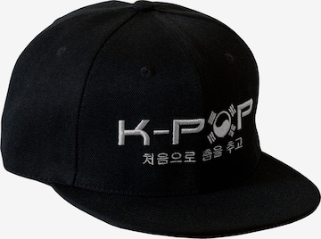 Casquette K-pop en noir : devant