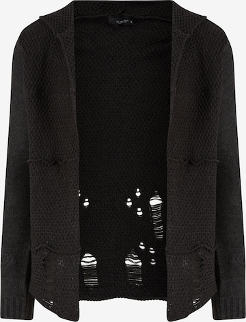 2Y Premium Knit Cardigan in Black: front