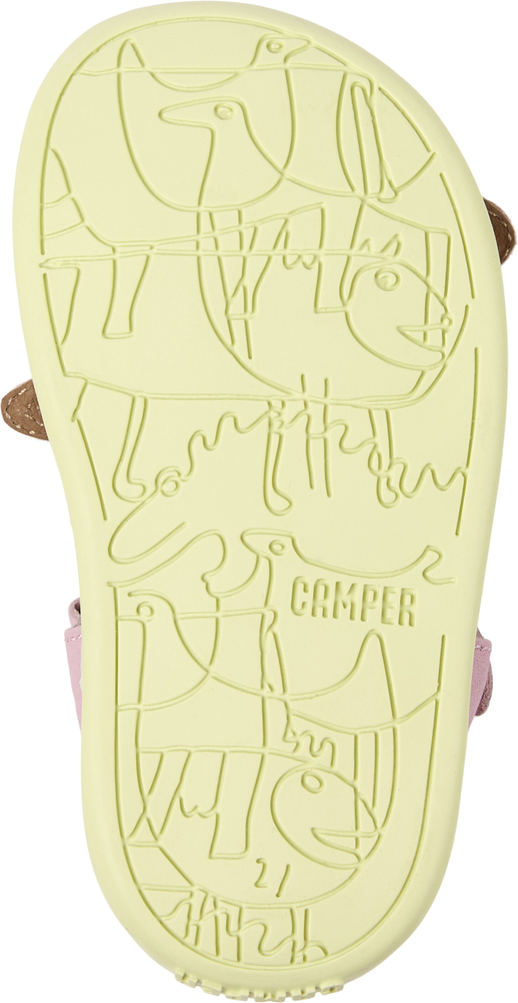 Sandales 'Bicho Twins' CAMPER en rose