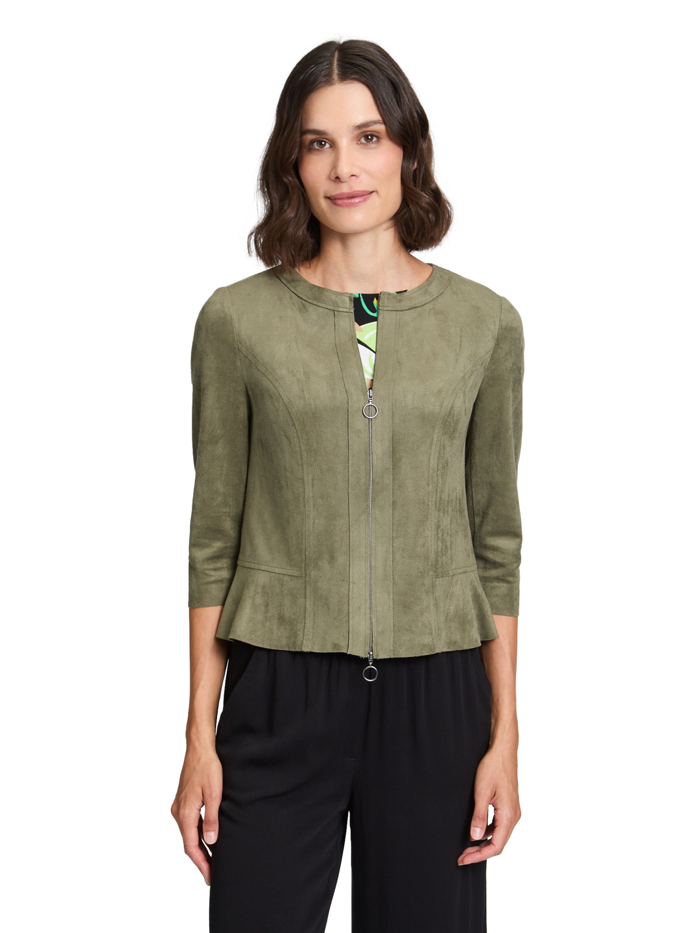 Betty Barclay Blazer in Green: front