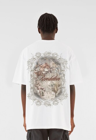 MJ Gonzales - Camisa 'Art is Revolution' em branco: frente