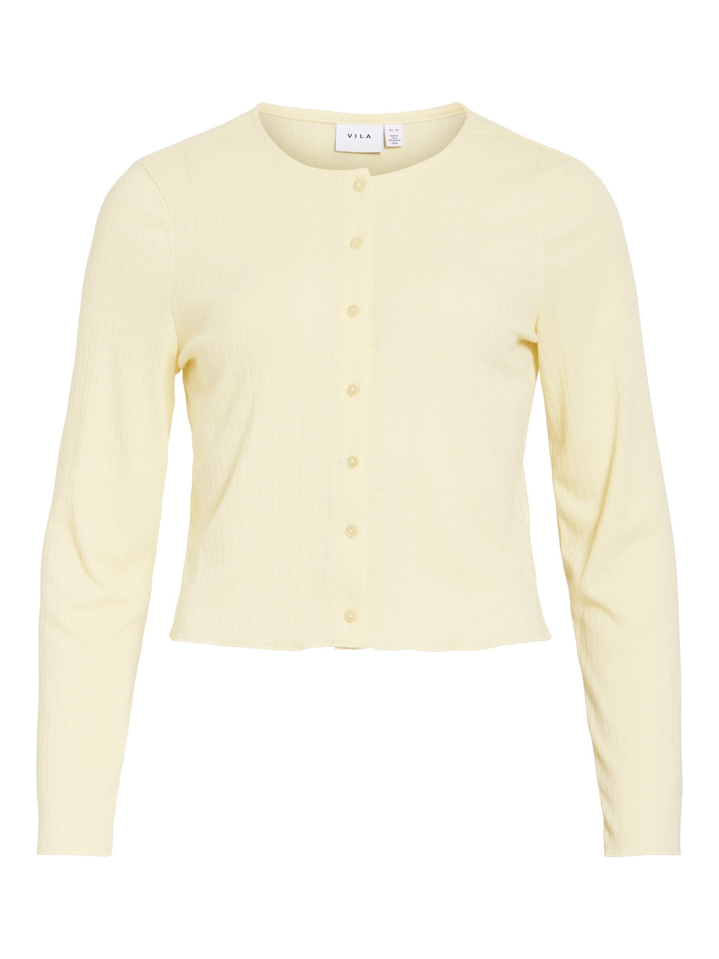Cardigan 'VIMaggie' VILA en jaune : devant