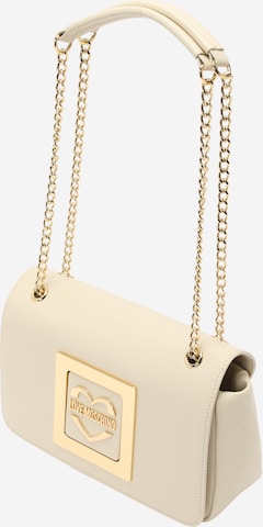 Love Moschino - Bolso de hombro en beige: frente