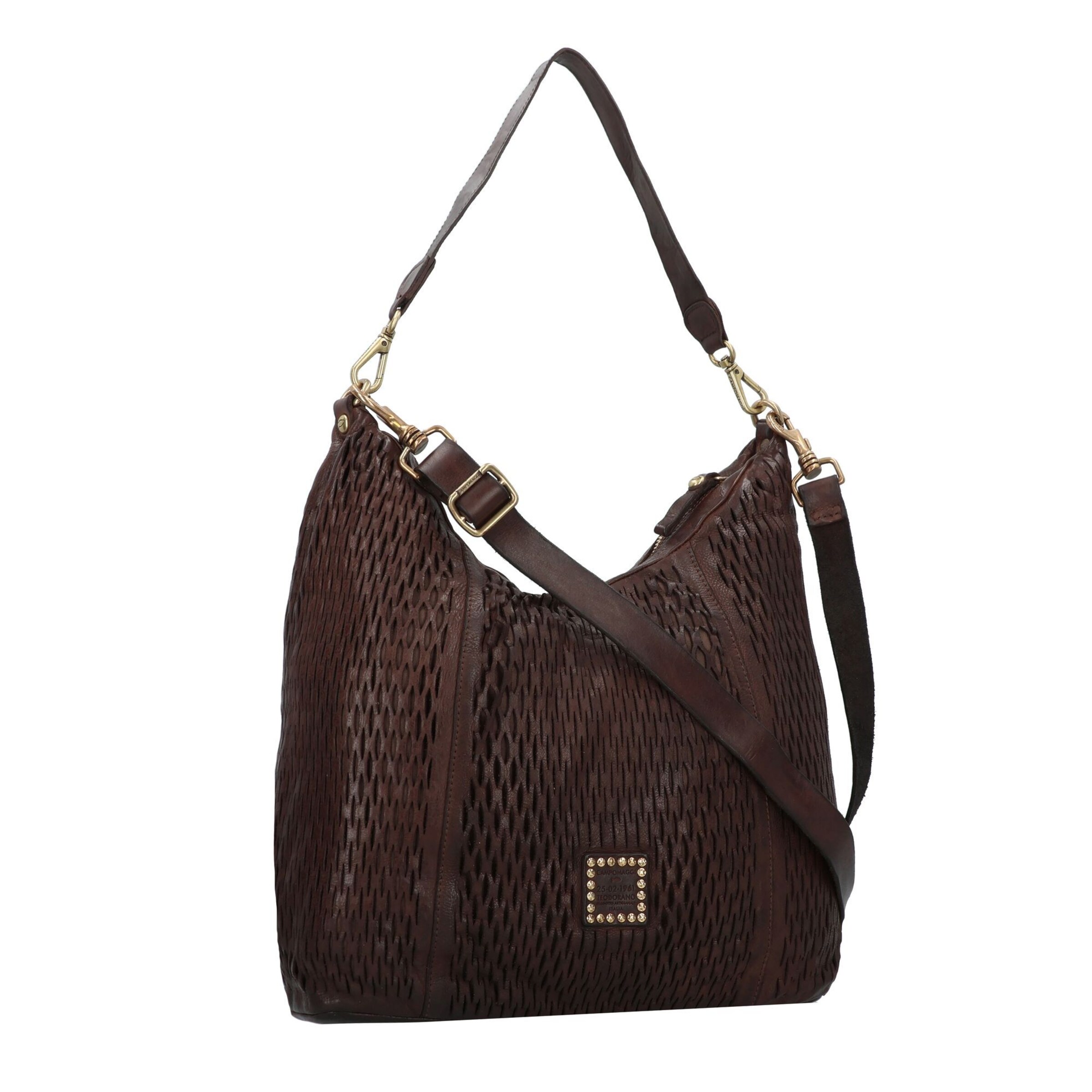 Borsa a spalla 'Mangrovia' di Campomaggi in marrone