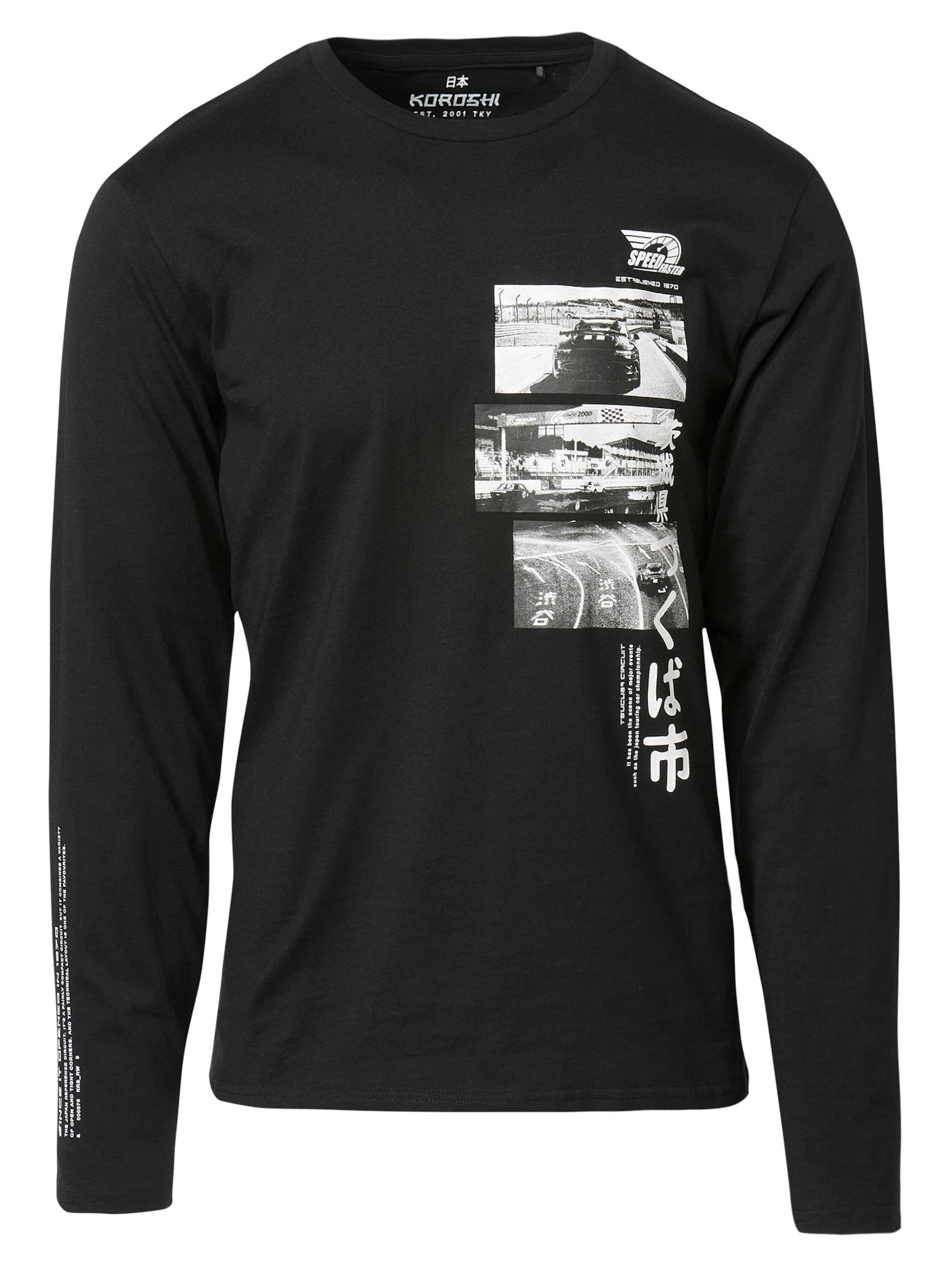 juoda KOROSHI Marškinėliai: priekis