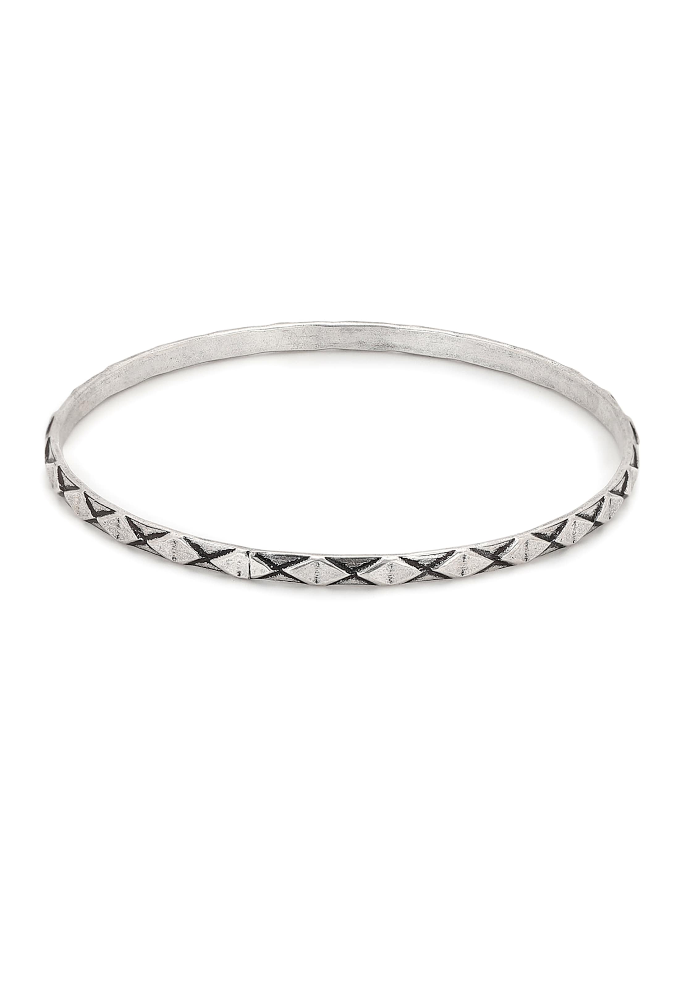Gaya - Pulsera en plata: frente
