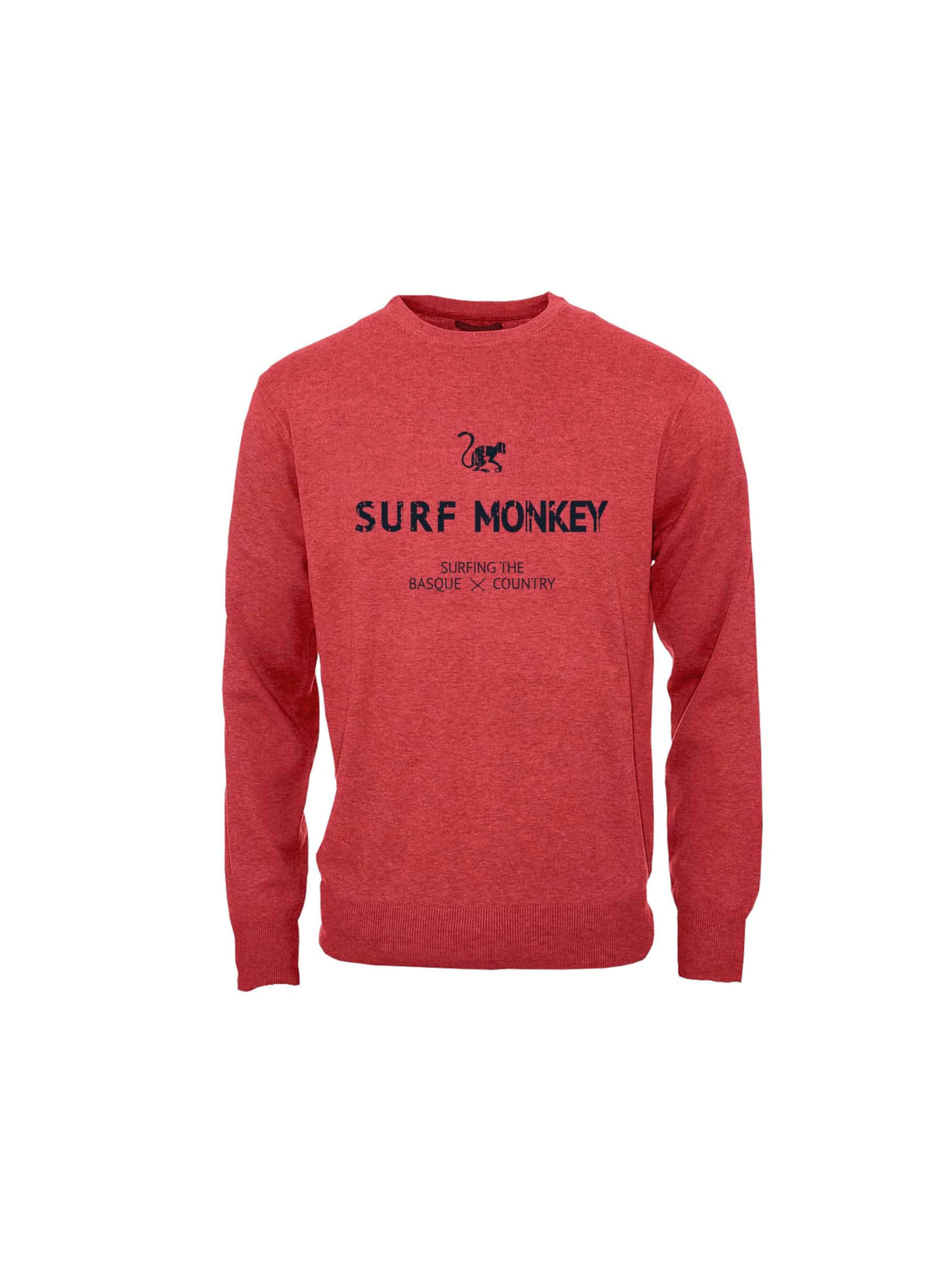 Felpa di Surf Monkey in rosso: frontale