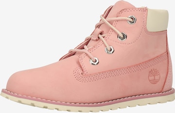 Bottes TIMBERLAND en rose : devant