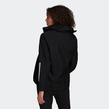 Giacca per outdoor 'Bsc 3-Stripes Rain.Rdy' di ADIDAS SPORTSWEAR in nero