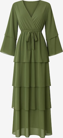 Robe Elara en vert : devant