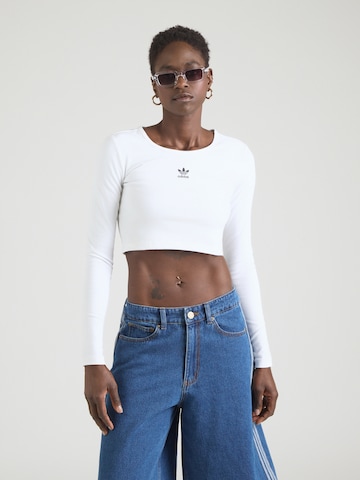 Tricou 'Essentials' de la ADIDAS ORIGINALS pe alb: față