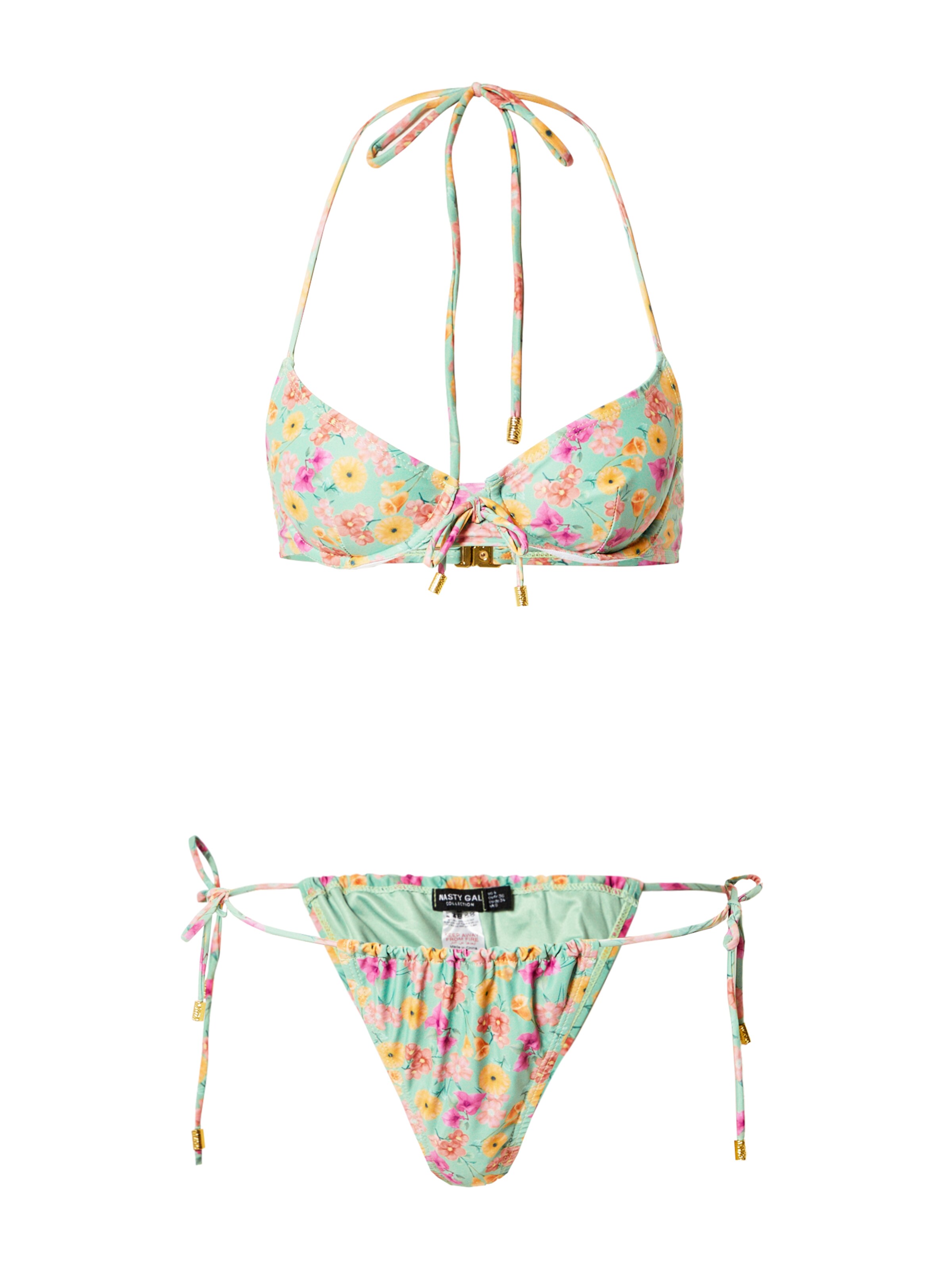 Invisible Bikini Nasty Gal en vert : devant