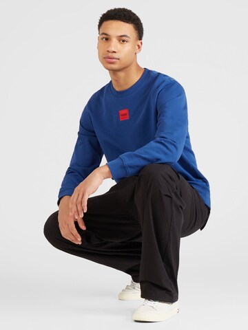 HUGO Sweatshirt 'Diragol' in Blauw