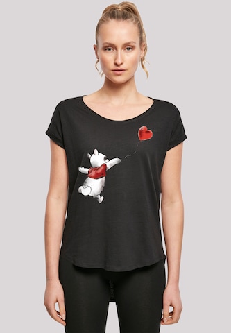 F4NT4STIC T-Shirt 'Winnie The Pooh Winnie & Balloon' in Schwarz: predná strana