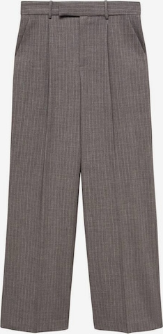 MANGO Wide leg Pleated Pants 'aros' in Grey: front