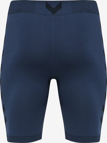 Hummel Skinny Sportbroek in Blauw