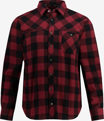 JAY-PI Regular fit Button Up Shirt in Red: front