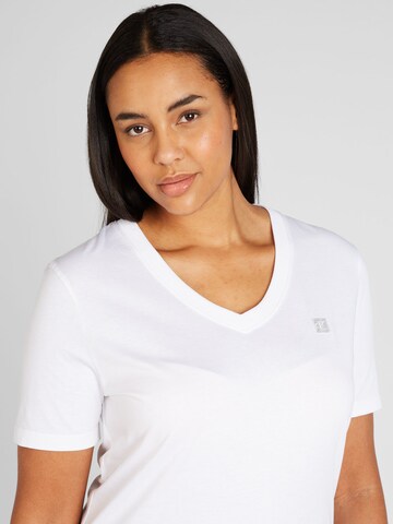 Maglietta di Calvin Klein Jeans Curve in bianco
